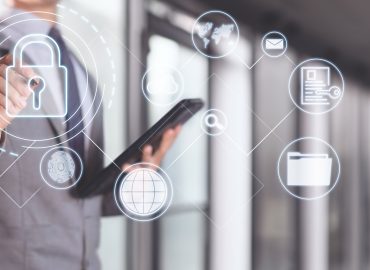 Cybersecurity and enterprise data protection with biometrics and encrypted files.